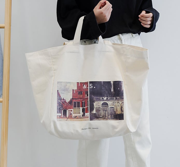 NS Canvas Dumpling Tote Bag | Shoulder Bag | Handbag