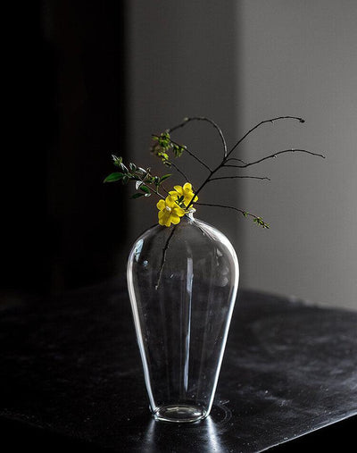 Japanese Pot Belly Glass Vase - mokupark.com