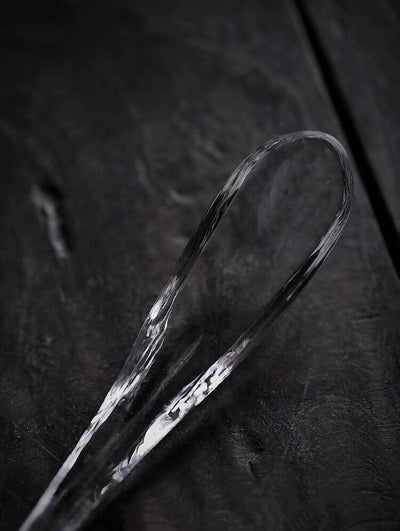 Japanese High Temperature Resistant Simple Glass Tea Bowl & Spoon Set ｜ Chawan Set - mokupark.com
