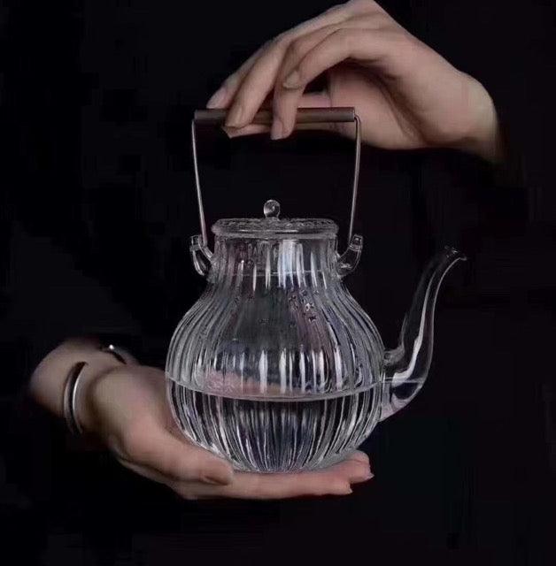 Japanese Hammer Pattern Petal Teapot - mokupark.com