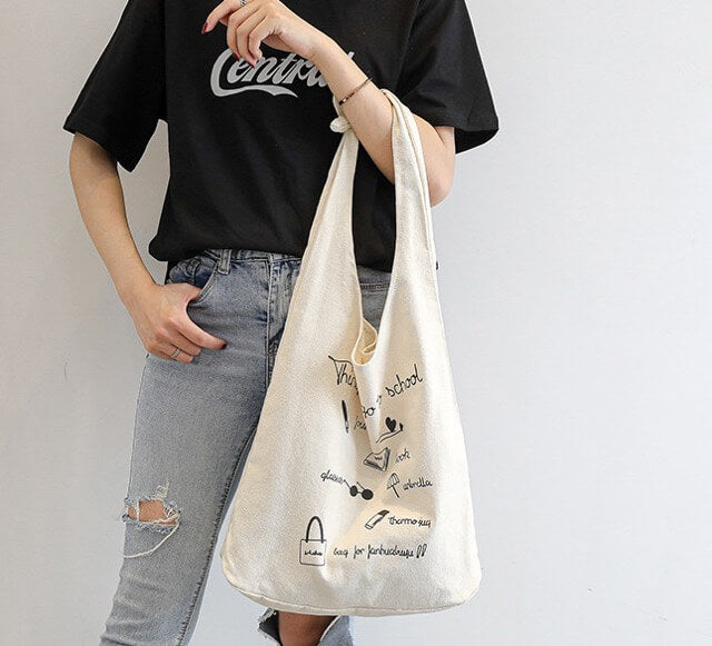 Canvas Hobo Bag | Shoulder Bag | Tote Bag
