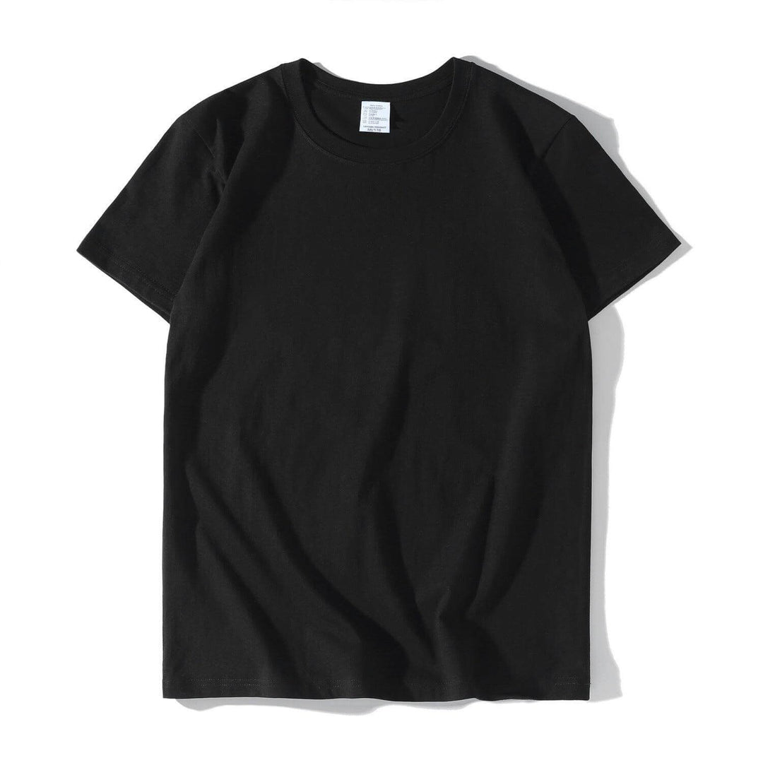 200g Combed Cotton Unisex T-Shirt-Black