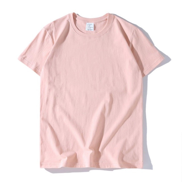 200g Combed Cotton Unisex T-Shirt-Coral Pink