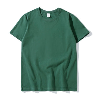 200g Combed Cotton Unisex T-Shirt-Dark Green