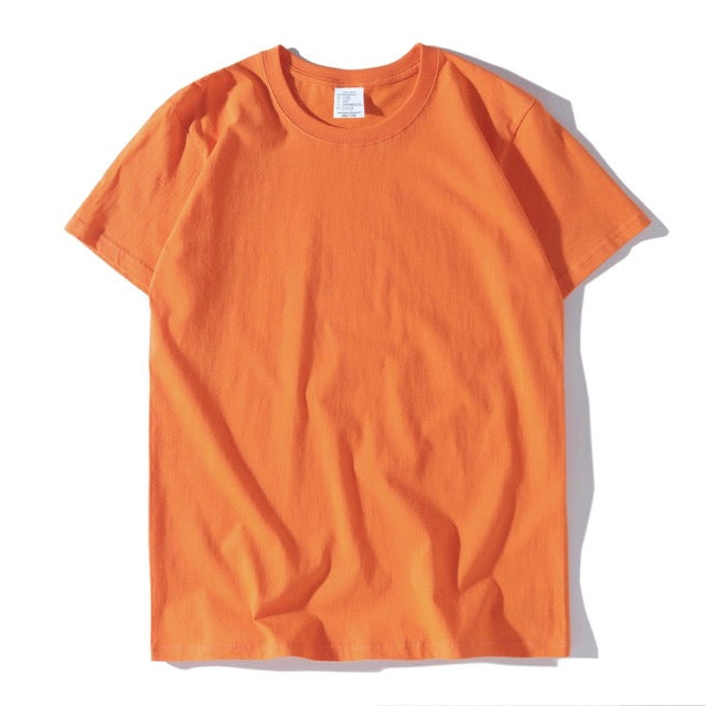 200g Combed Cotton Unisex T-Shirt-Orange