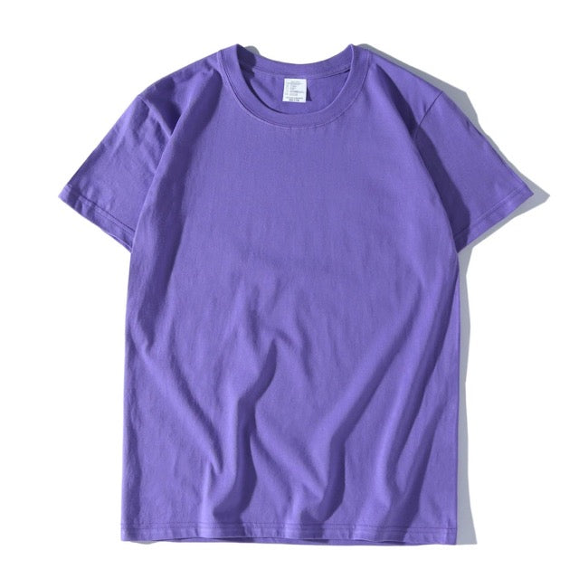 200g Combed Cotton Unisex T-Shirt-Purple