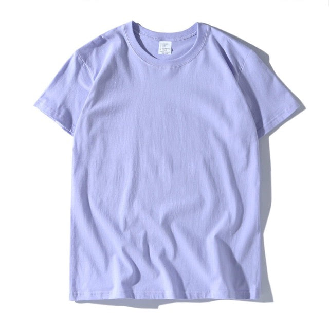 200g Combed Cotton Unisex T-Shirt-Shimizu Purple