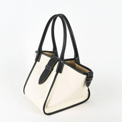 Classic Large Black Two-handed Canvas Square Swing Bag - Wings Bag | ShoulderBag | Handbag - mokupark.com