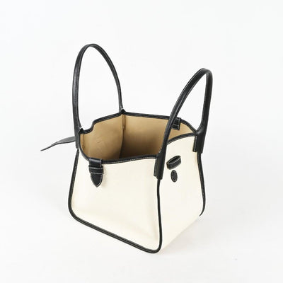 Classic Large Black Two-handed Canvas Square Swing Bag - Wings Bag | ShoulderBag | Handbag - mokupark.com