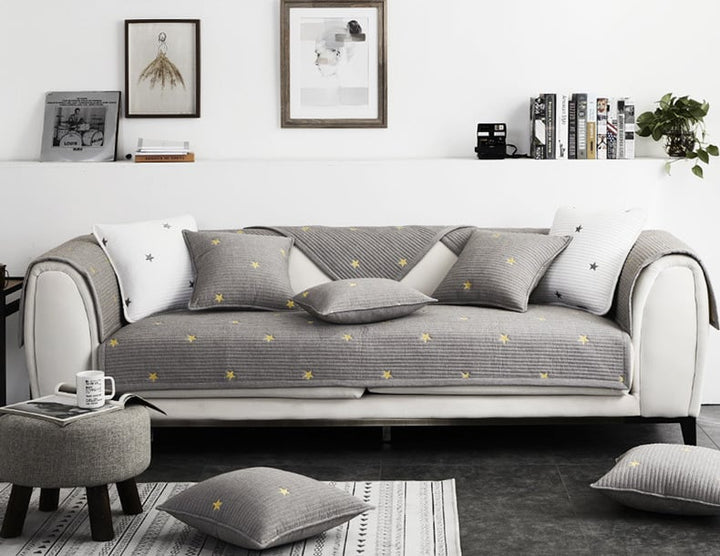 AFRA - Cotton Covers for Sofa & Cushion | Free Combination Sofa & Cushion Covers
