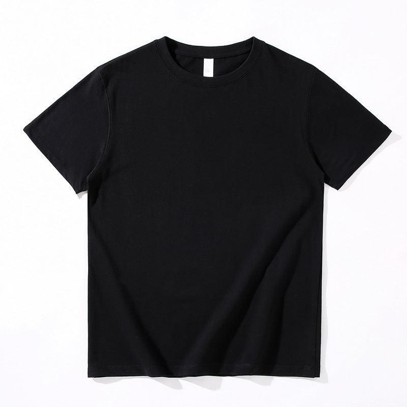 270g Combed Cotton Unisex T-Shirt-Black - loliday.net