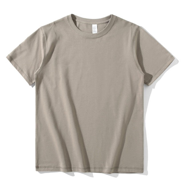 270g Combed Cotton Unisex T-Shirt-Khaki