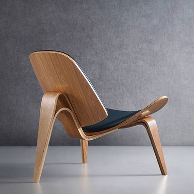 MP Shell Chair - Classic Lounge Chair | Reading Chair in Leather