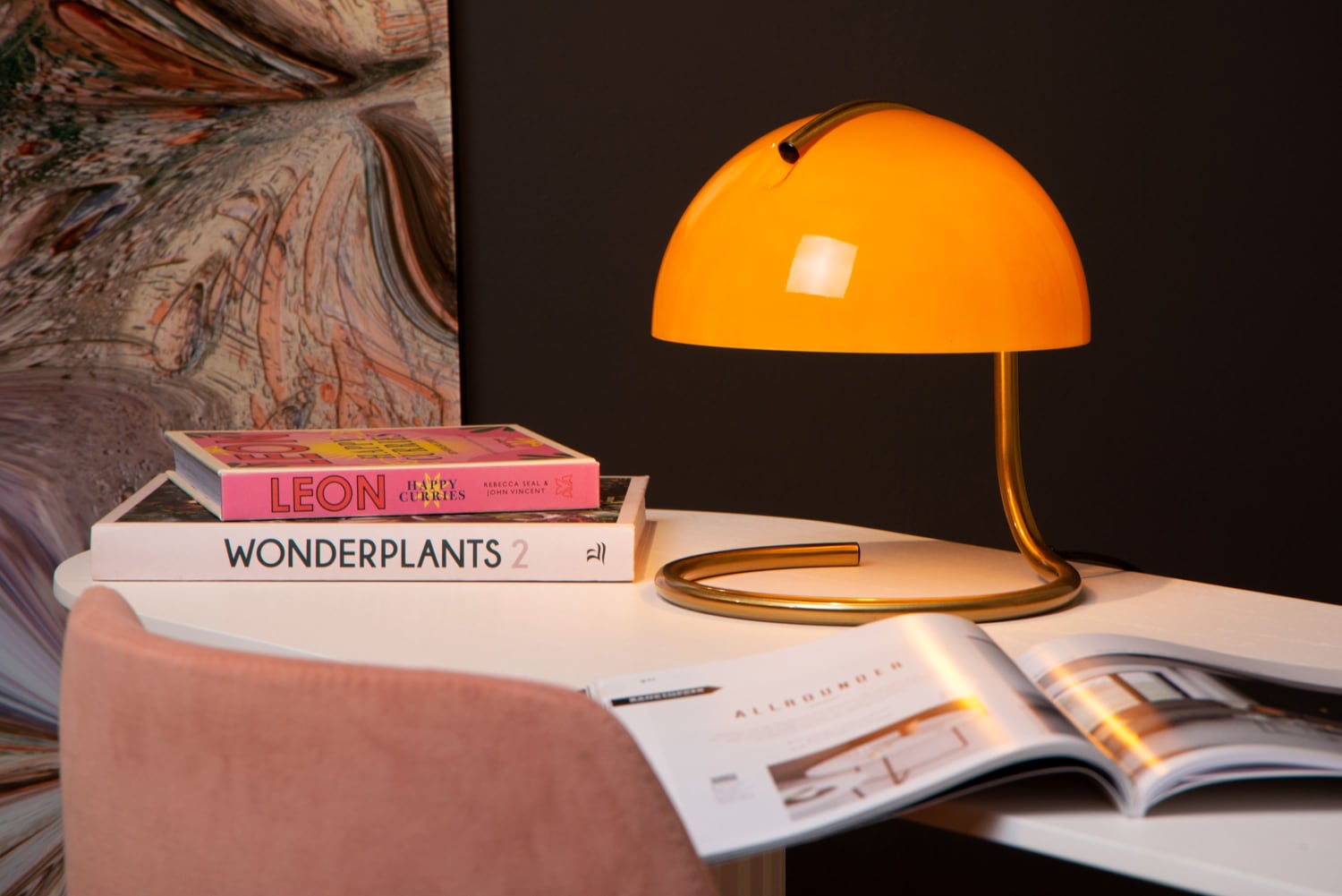 MP Classic Bauhaus CATO Glass Table Lamp - Pudding Aromatherapy
