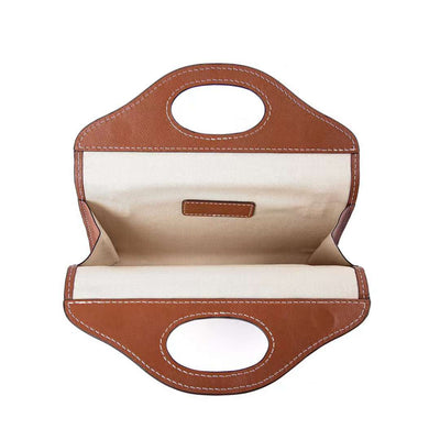 White Mini Pocket In Goat Leather