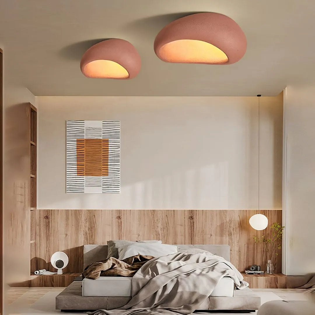 Aoshi - B | Wabi-sabi Style Resin Ceiling / Wall Lamp