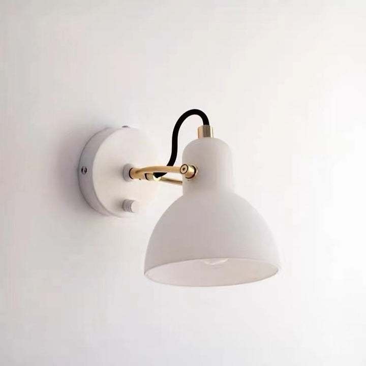 Cream Glass Rotating Surface Mount Sconce - Hardwired Version