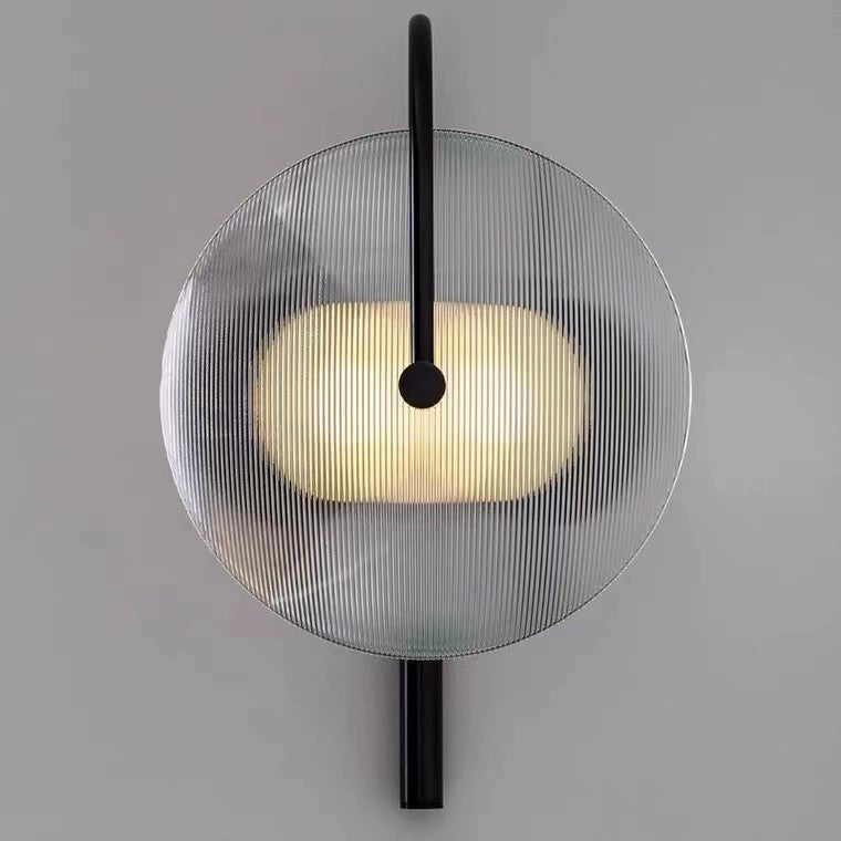 Glass Mist Disc Sconce - Type B