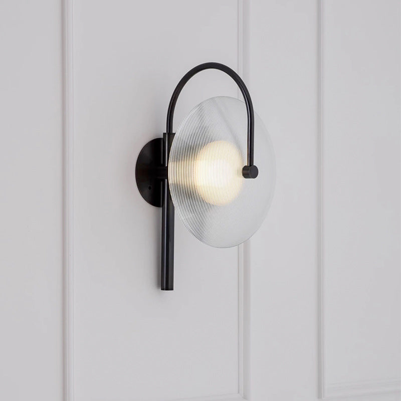 Glass Mist Disc Sconce - Type B