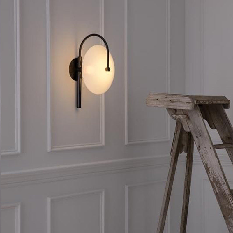 Glass Mist Disc Sconce - Type B