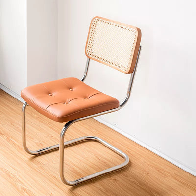 Ohara - Stainless Steel with Ash Wood & Rattan Chair - mokupark.com