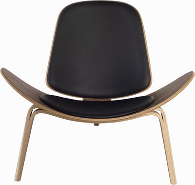 MP Shell Chair - Classic Lounge Chair | Reading Chair in Leather