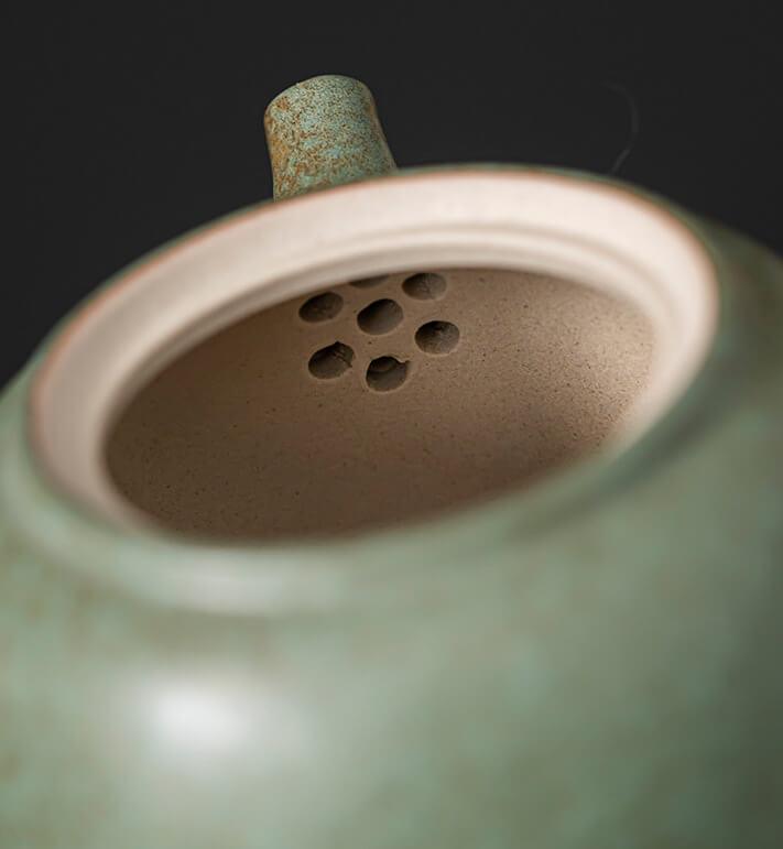 Japanese Early Lotus Pear Teapot Set - 6 pcs | One Pot And Three Cups with Tray - mokupark.com