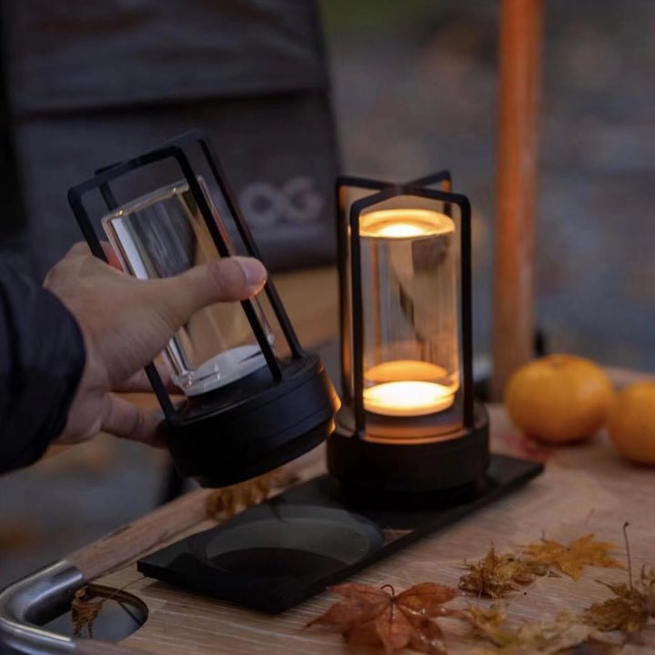 Japanese Ambient Lantern - Cordless Crystal Table Lamp