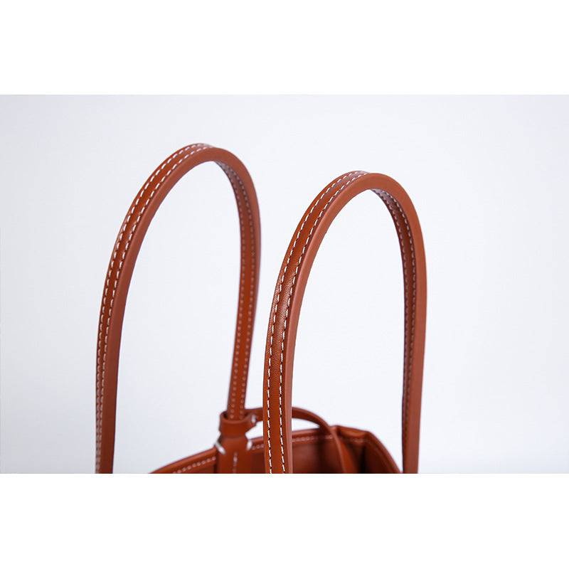 MPGY Mini Double-Sided Leather Tote Bag