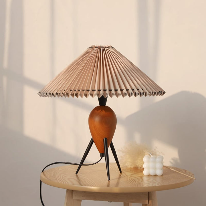 Vintage Pleated Table Lamp