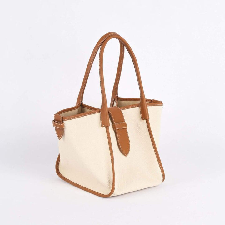 Classic Large Brown Two-handed Canvas Square Swing Bag - Wings Bag | ShoulderBag | Handbag - mokupark.com