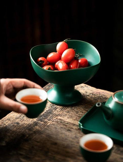 Japanese 154mm Tea Art Dessert Plate | Potted Decorative Tray - mokupark.com