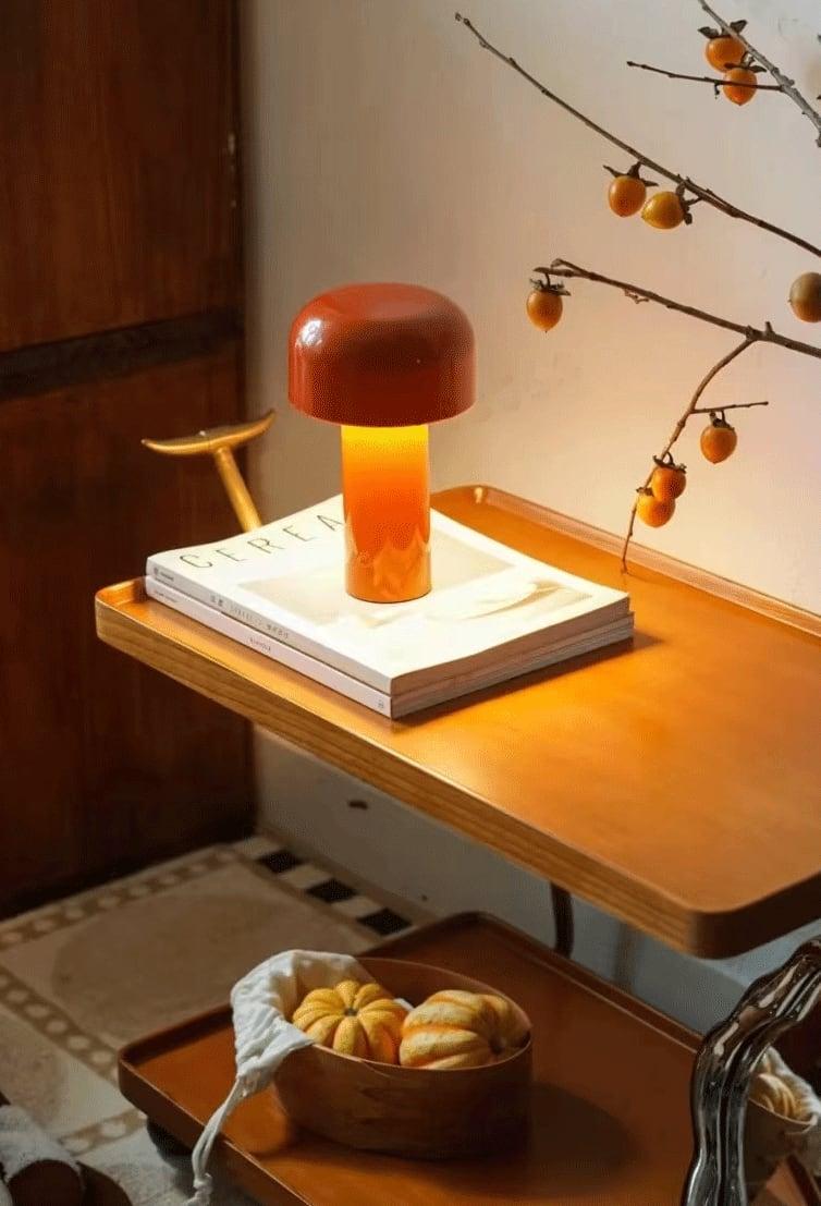 USB Rechargeable LED Bellhop Table Lamp | Mushroom Desk Lamp - mokupark.com