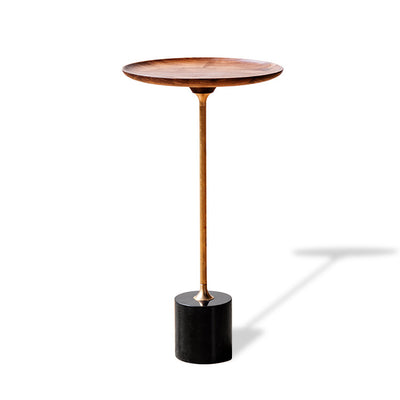Saiya - Black Walnut Side Table | Accent Table