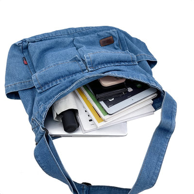 CRUZ Denim Hobo Bag | Shoulder Bag | Tote Bag