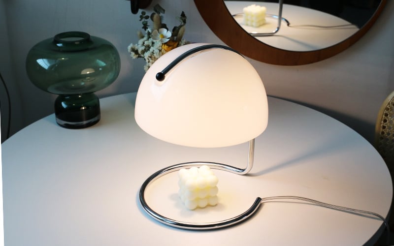 MP Classic Bauhaus CATO Glass Table Lamp - Pudding Aromatherapy