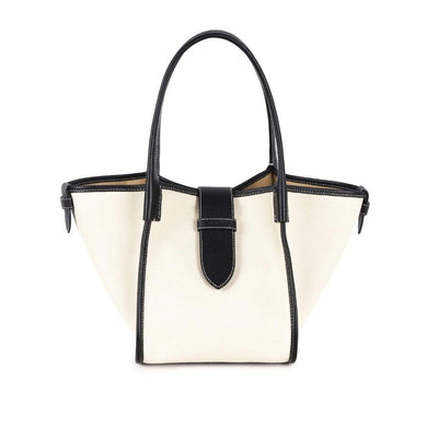 Classic Large Black Two-handed Canvas Square Swing Bag - Wings Bag | ShoulderBag | Handbag - mokupark.com