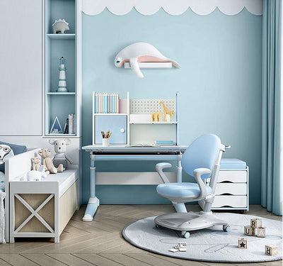 Children Height Adjustable Mini Study Desk+Chair ( H6B Desk+K16 Chair ) - mokupark.com
