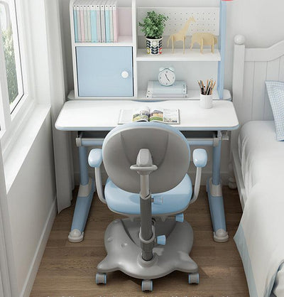 Children Height Adjustable Mini Study Desk+Chair ( H6B Desk+K16 Chair ) - mokupark.com