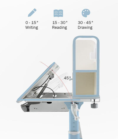 Children Height Adjustable Mini Study Desk+Chair ( H6B Desk+K16 Chair ) - mokupark.com