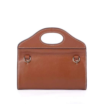 Brown Mini Pocket In Goat Leather
