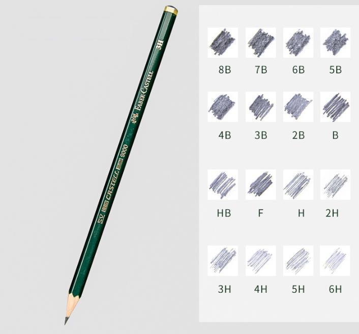 Faber-Castell 9000 Graphite pencil-Set of 12 5H