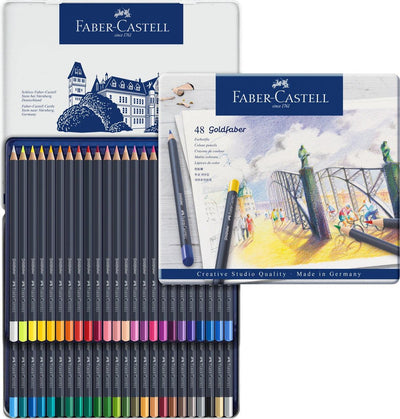 Faber-Castell Color Pencil Goldfaber Metal Tin Sets - mokupark.com