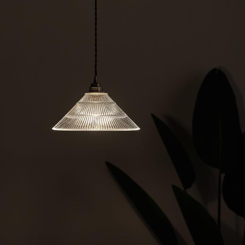 Japanese Style Classic Brass Glass Small Pendant Lamp - mokupark.com