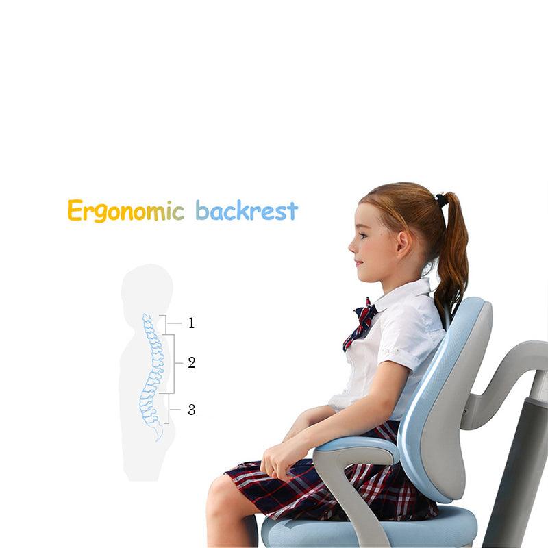 Kids Ergonomic Design / Children Height Adjustable Study Desk+Chair ( T1 Desk+K16 Chair ) - mokupark.com