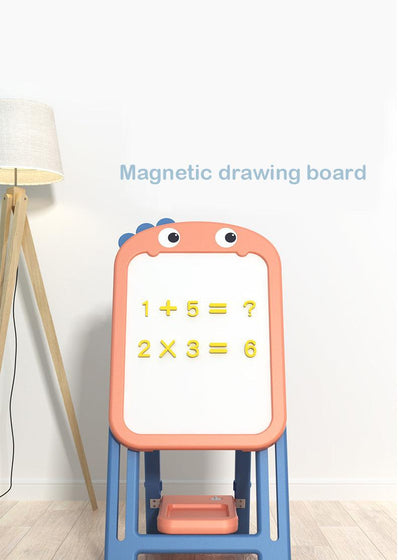 Kids Magnetic Erasable Art Board + 1 Chair - Classic Bear Set - mokupark.com