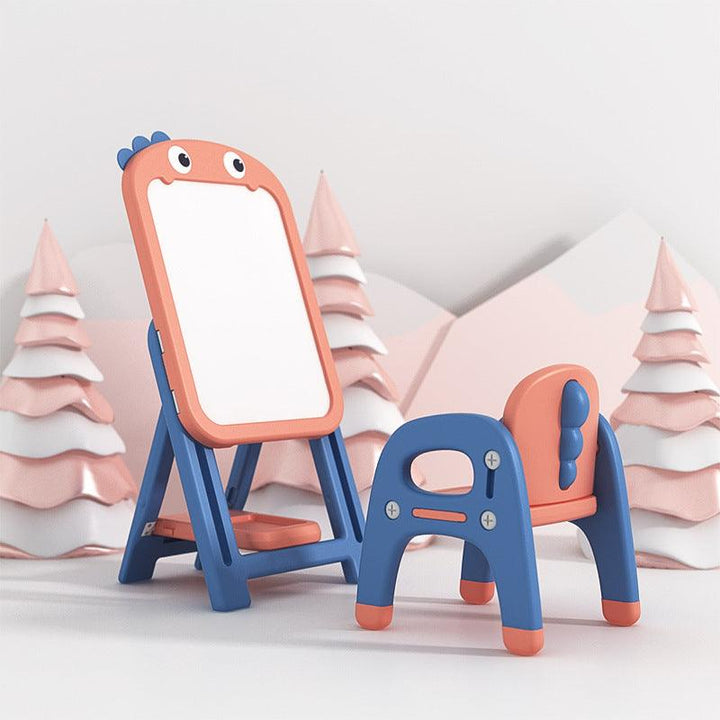 Kids Magnetic Erasable Art Board + 1 Chair - Dinosaur Set - mokupark.com