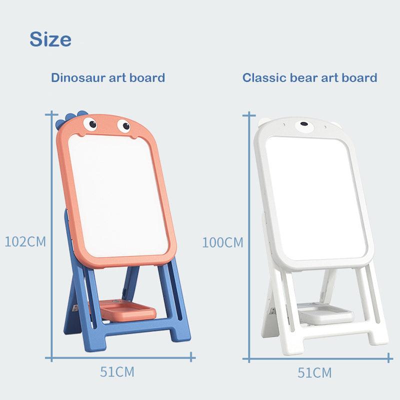 Kids Magnetic Erasable Art Board + 1 Chair - Dinosaur Set - mokupark.com