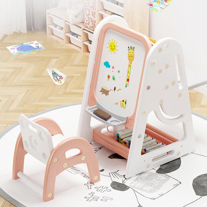 Kids Multi-use Magnetic Erasable Artboard and Storage Table + 1 Chair - mokupark.com