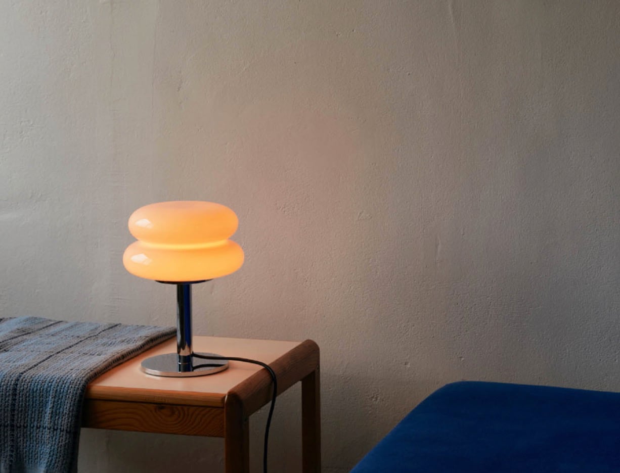 Bauhaus Macaron Galss Table Lamp | Snowman Glass Table Lamp